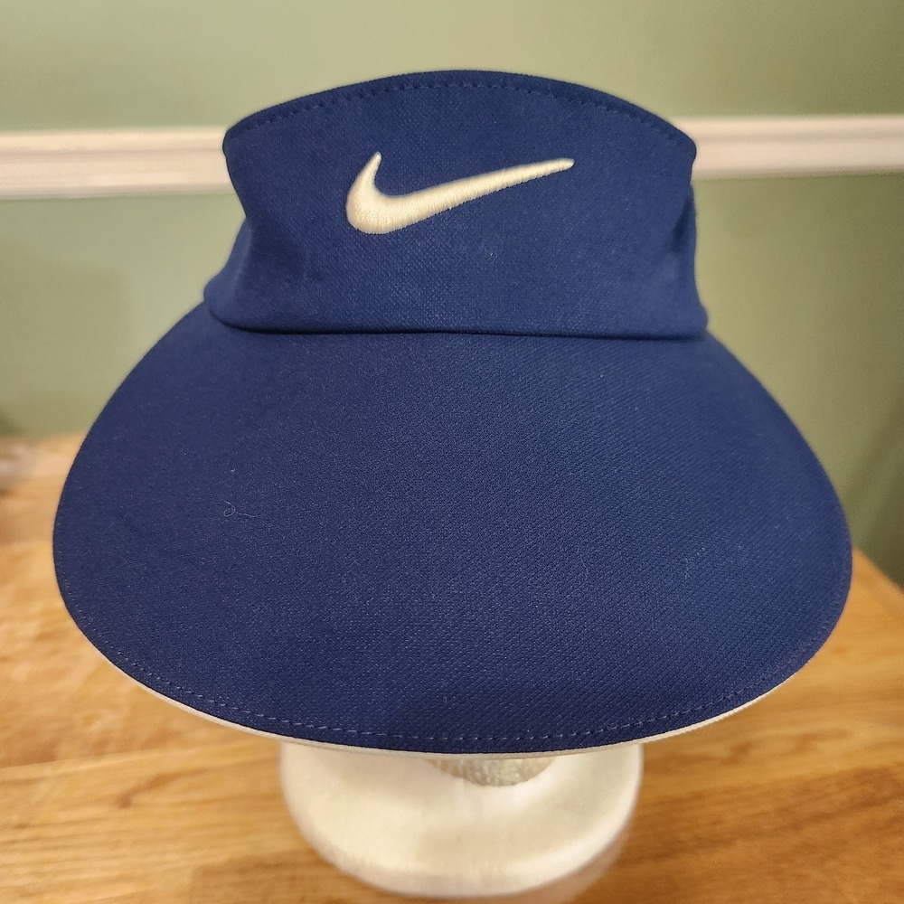 Womans Vintage Navy Blue Nike Golf Tennis Visor - Dri Fit